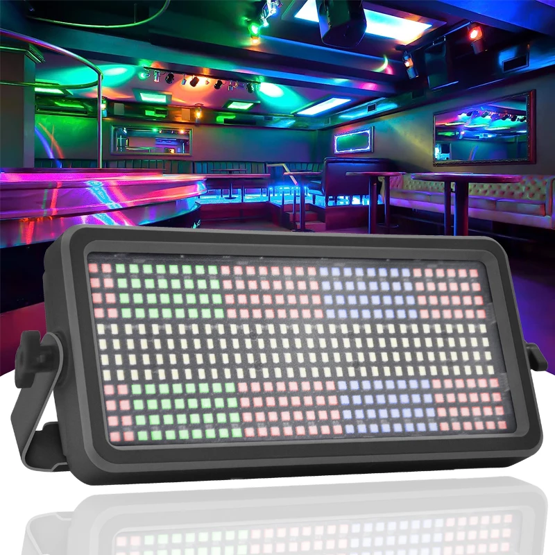 led stage strobe light som ativado auto play dj disco party bar eventos de casamento iluminacao palco 3in controle dmx 100w rgb 01