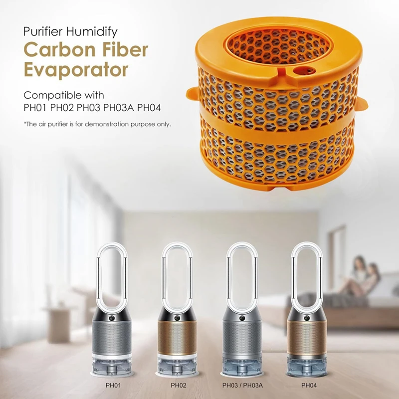 Air Purifier Carbon Fiber Evaporator Filter Replacement For Dyson PH01 PH02 PH03 PH04 PH3A Air Purifier Parts