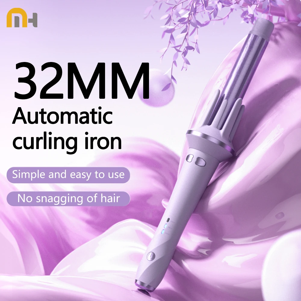 Automatic Hair Curler 32MM Auto Rotating Ceramic Hair Roller Professional Curling Iron Curling Wand Hair Waver Styling Tools