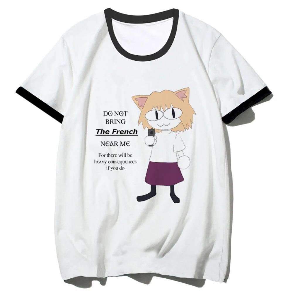 Neco Arc tshirt women Y2K funny anime Tee girl 2000s funny clothing