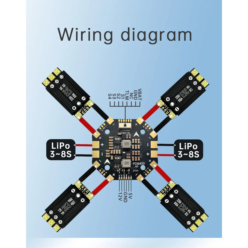 

Aocoda-RC 48K AM32 3-8S 70A / 80A Single ESC 70A 80A AT32F421K8U7 Chip Supports Dshot Call Back For FPV Racing Drone Parts