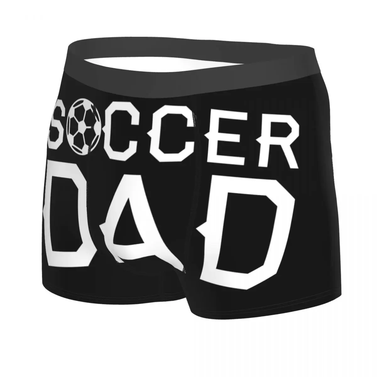 Custom Male Funny Soccer Dad Football Lover Soccer Ball Gift Underwear Boxer Briefs Breathable Shorts Panties Underpants