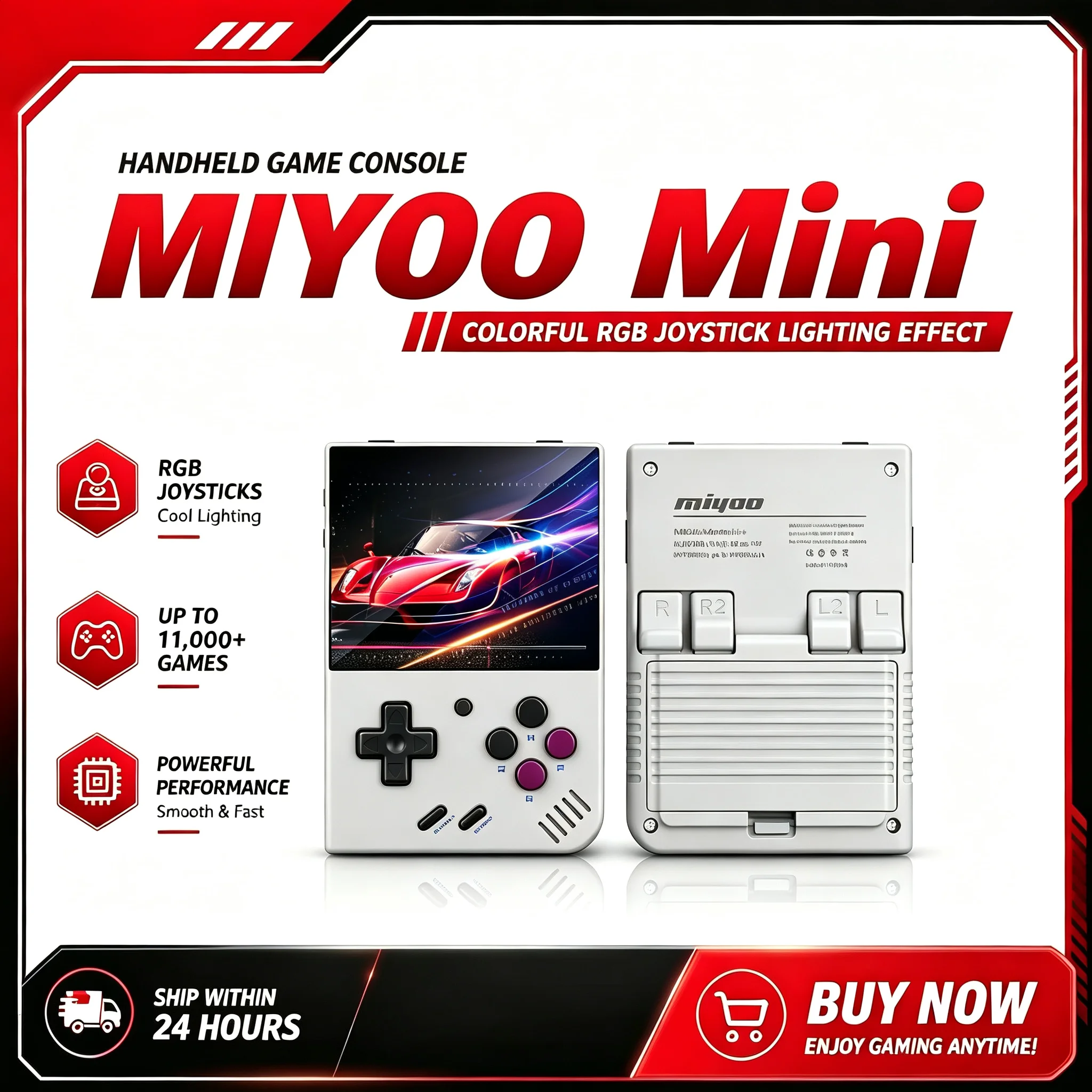 MIYOO Portable Retro Handheld Game Console 3.5