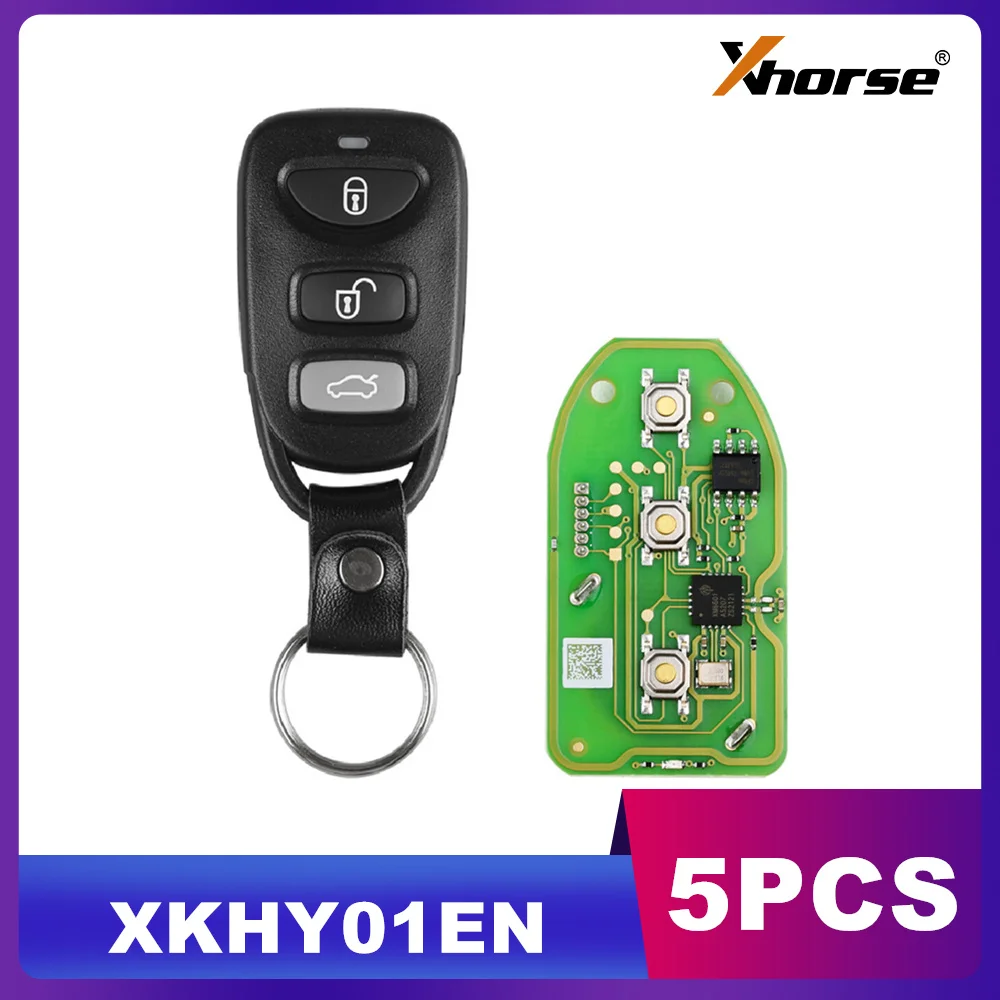 

Xhorse Wire Universal Remote Key XKHY01EN for Hyundai Type 3+1 Buttons 5pcs/lot
