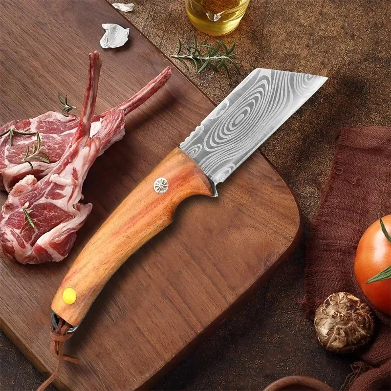 Boning Knife 5CR15 Stainless Steel Kitchen Knives Wood Handle Cleaver Meat Fish Fruit Vegetable Slicing Cooking Tools