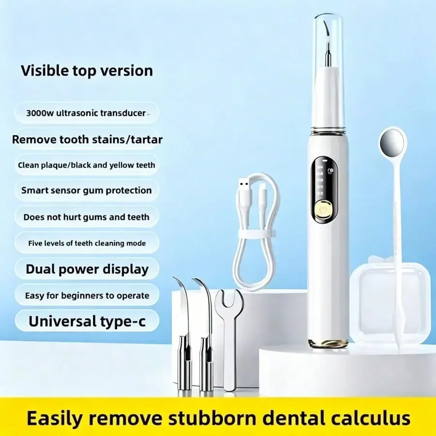 Ultrasonic Tooth Cleaner Household Intelligent Ultrasonic Tooth Washer Removal Of Tartar Personal Care Dental Beauty Instrument