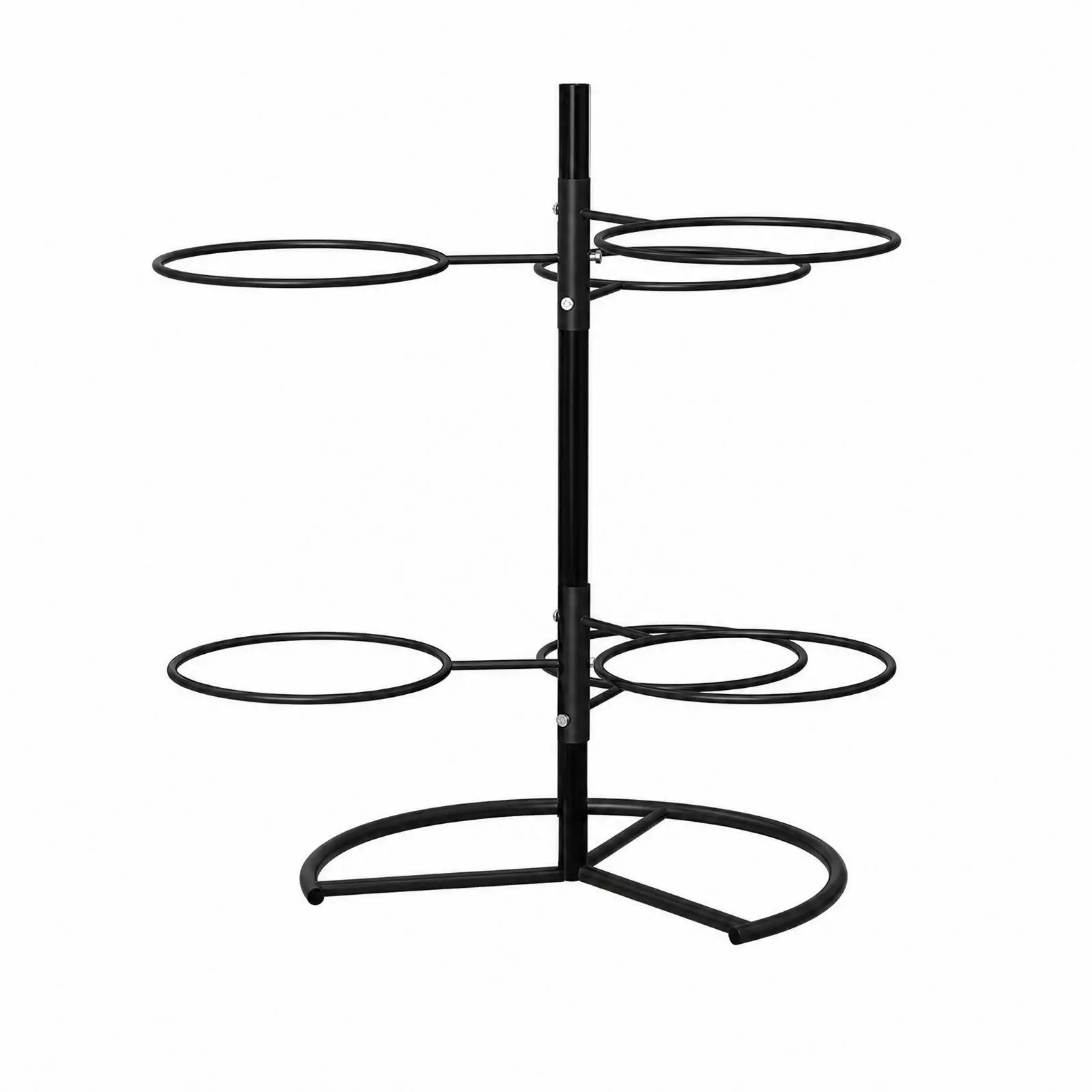 Thickened Tube Fitness Ball Storage Rack for Gym Vertical Yoga Ball Stand with Curved Base for Small Home Gym Space