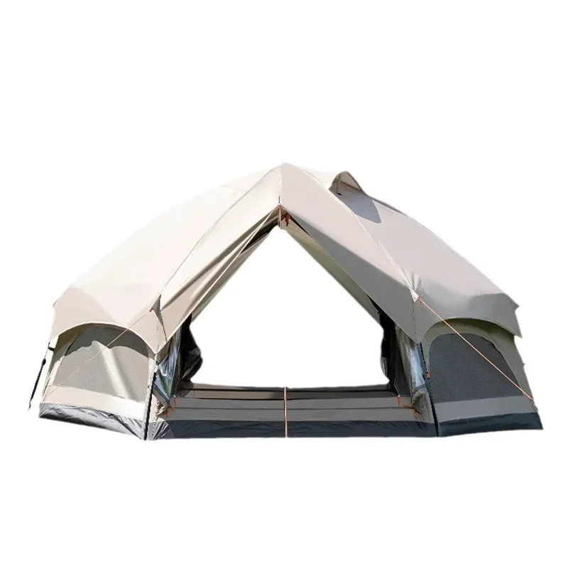 Camping Tent, Automatic Large Te nt, Double-layer Outdoor Camp, Picnic, Portable Quick Opening Tent, Automatic Mushroom Tent