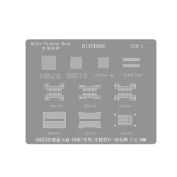 BGA Reballing Stencil for SSD ic chip BGA96 DDR BGA136 BGA132 BGA152 BGA316 BGA272 BGA100 Direct heating square hole BGA stencil