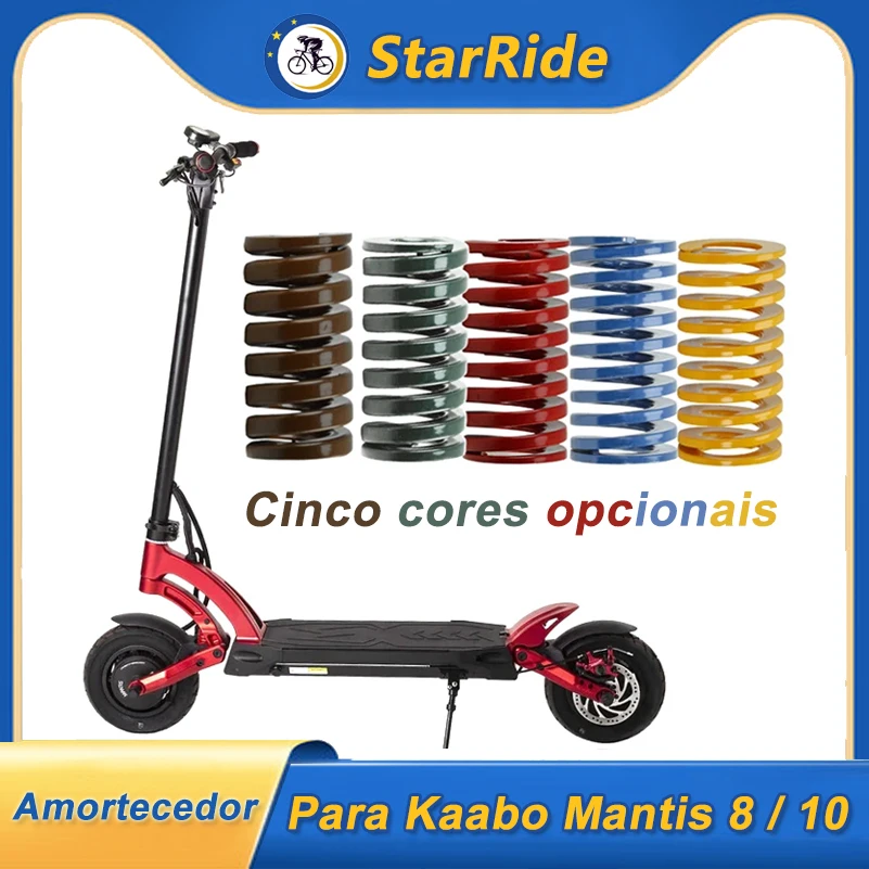 Amortecedor dianteiro traseiro para kaabo mantis 8 10 scooter elétrico 35x60 35x65 mola helicoidal acessórios de suspensão peças de reposição