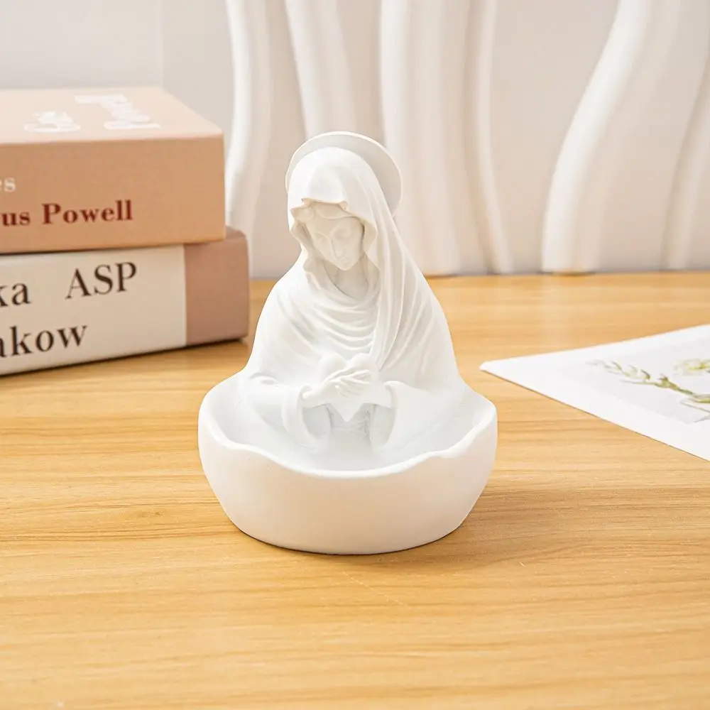 

Retro Decorative Virgin Mary Statue Elegant Exquisite Mary Figurine Durable Resin Figurine Home
