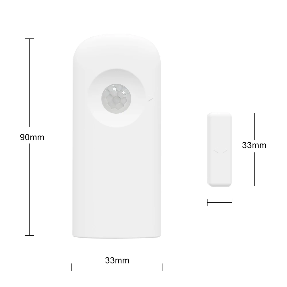 Tuya Smart Multifunctionele Wifi Deursensor En Pir Bewegingssensor 2-In-1 Functie Met Alexa Google Smart Home Security Smart Life