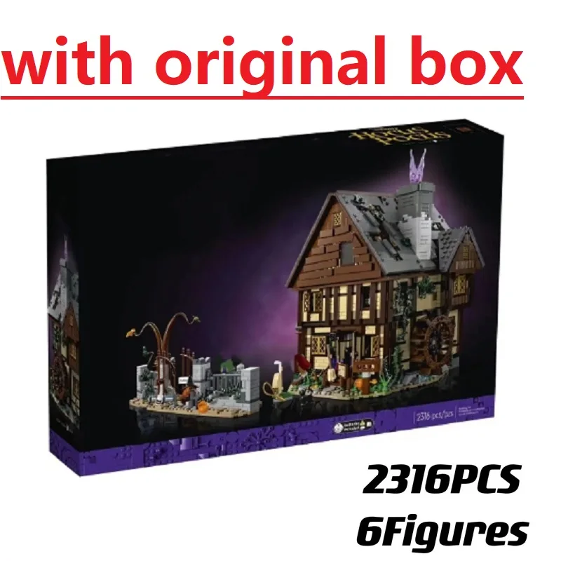 

2023 New Ideas 21341 Hocus Pocused The Sanderson Sisters Cottage Building Blocks Halloween Bricks Toys For Kids Christmas Gifts