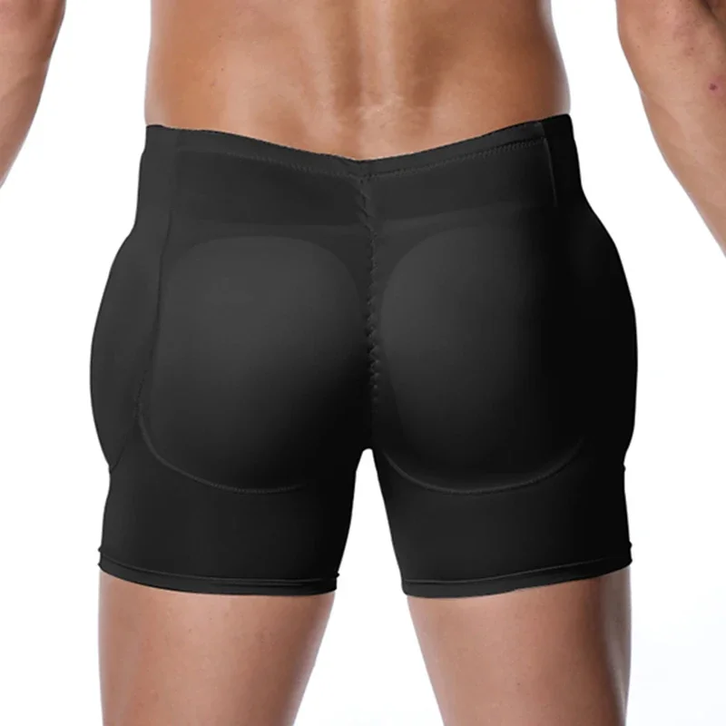 Men Shaper Fake Ass Butt Lifter Boxer Wasit Tummy Control Slimming Shapewear Hip Padded Body Shaper Butt Lift Shorts Underwear