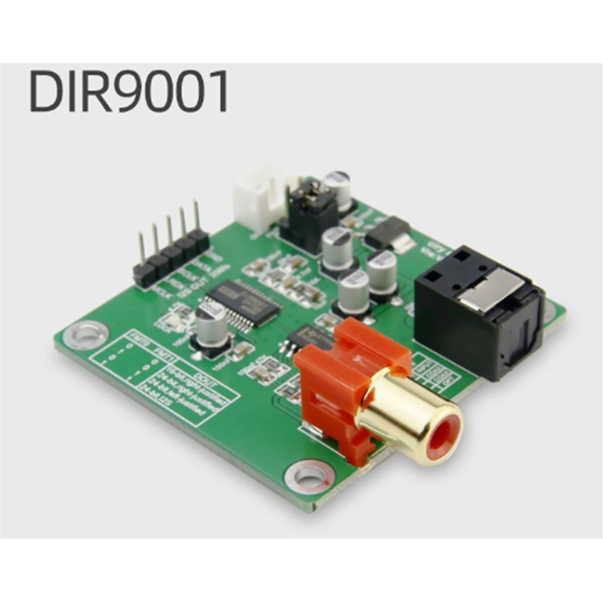 A51I 1 шт. модуль DIR9001 оптоволоконный коаксиальный коаксиальный приемник SPDIF к выходе I2S 24 бит 96 кГц, предназначенный для модуля новый