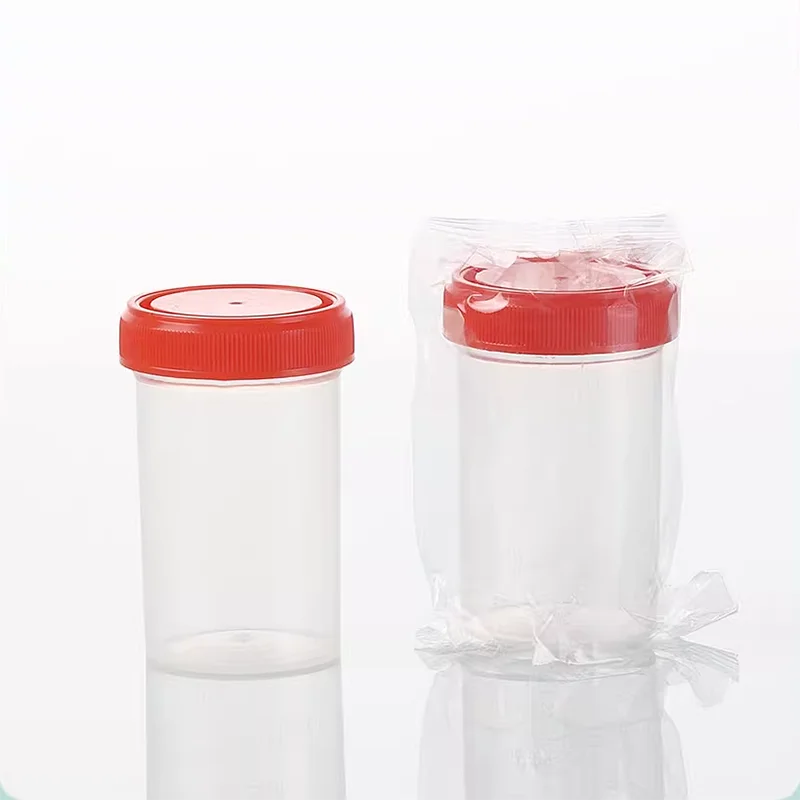 10PCS 10/30/40/60/90/120ml plastic urine cup disposable screw-hole sampling cup sampling cup aseptic urine test cup