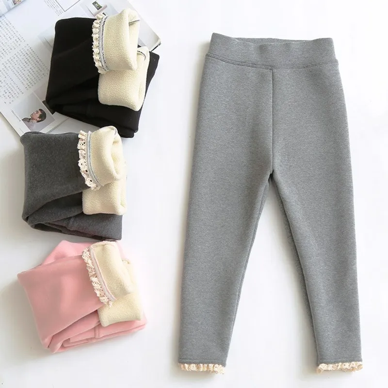 

Хлопковые брюки для девочек, зимняя верхняя одежда, цельные брюки в корейском стиле, длинные брюки со средней талией для возраста от 14 лет и старше