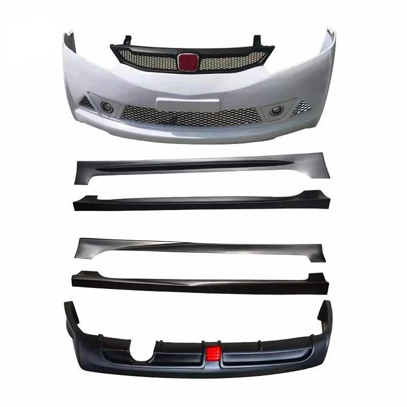 BETTER Factory price Car body kit for Honda Civic 2005-2011 update to Mugen RR Style Front bumper Side skirts Rear lip