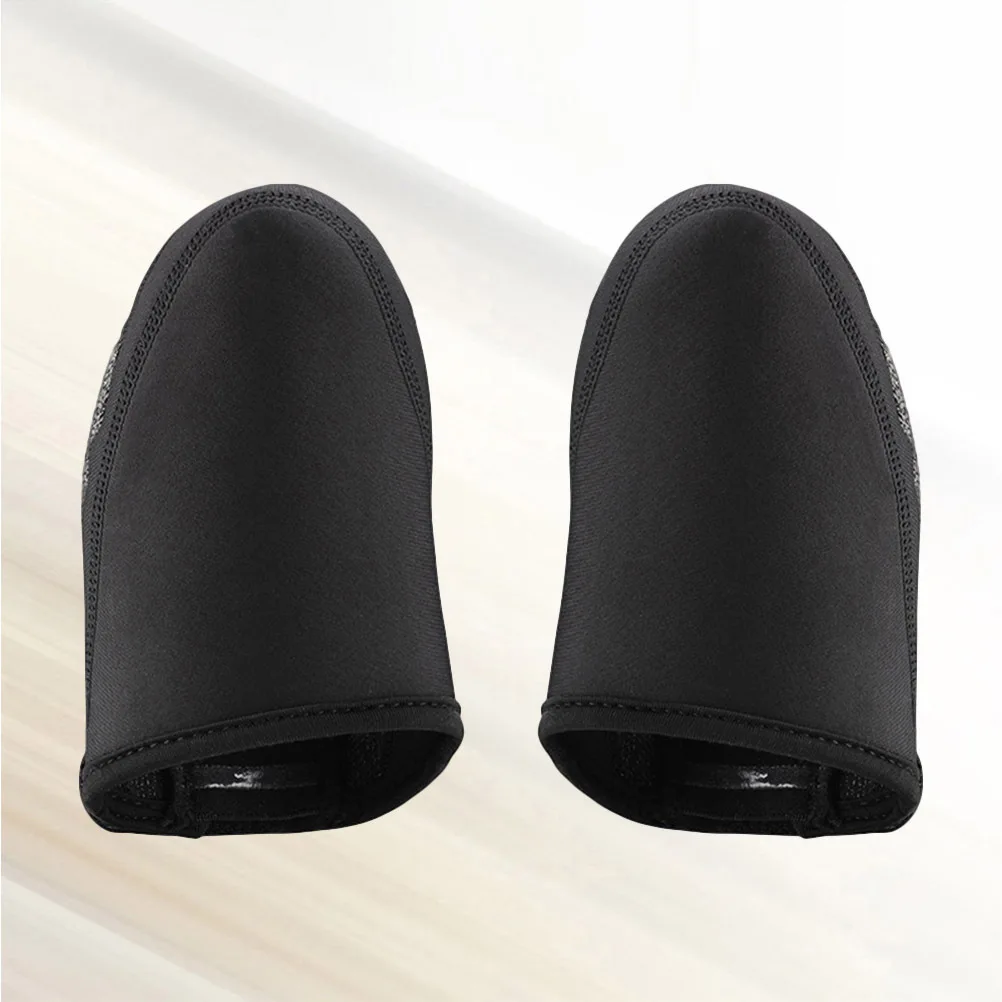 زوج واحد من أغطية أحذية ركوب الدراجات الدافئة المقاومة للرياح باللون الأسود مقاس S M مضادة للانزلاق ومقاومة للماء غطاء حذاء دافئ