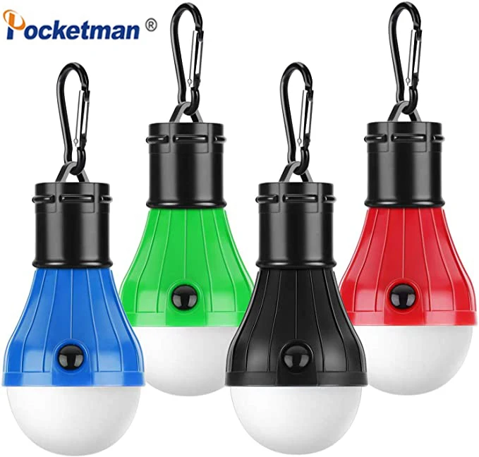 New 3 LED Lamp Bulbs Outdoor Hanging Lights Camping Light Tent Light Mini Night Light Emergency Light