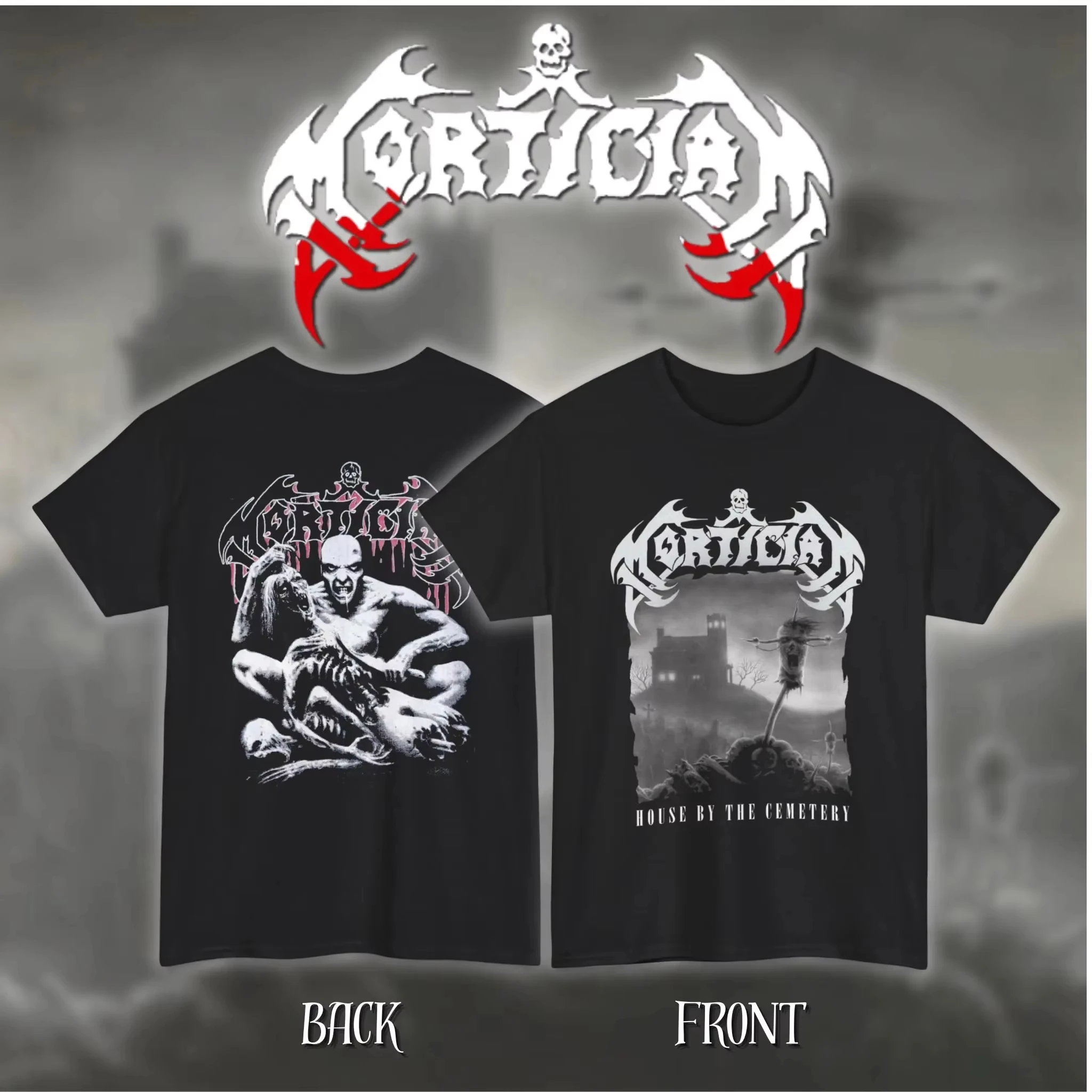 

Футболка с графическим принтом группы Grindcore Death Metal Band Mortician, хлопковая модная футболка с круглым вырезом для мужчин и женщин, новый топ оверсайз в стиле Харадзюку