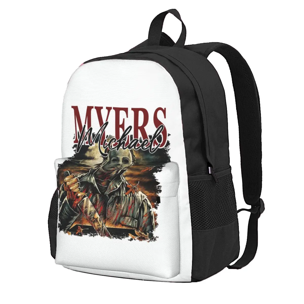 Michael Myers Student Backpack School Bag Hiking Travel Daypack for Boys Girls Fashion Bookbag Shoulder Bags