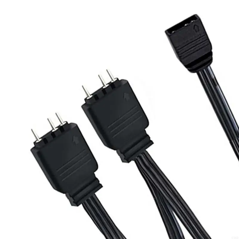 C90F 5V 3PIN 1 암컷 ~ 4 개의 남성 Argb 스플리터 확장 PC 용 섀시 케이스 CPU