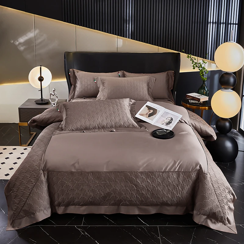 Complete Bedding Sets and Components Full Set Bed Sheets（4-Piece Bedspread Set））