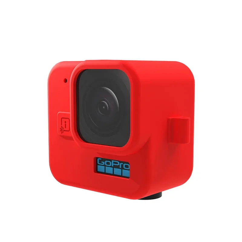Funda de silicona a prueba de polvo, carcasa protectora con cordón para muñeca para Gopro Hero 11, accesorios negros para Mini Cámara de Acción