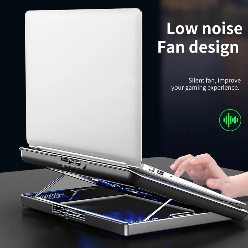 Laptop Cooling Stand Durable Laptop Cooling Pad Scratch-resistant Strong Compatibility Silent Gaming Notebook Cooler