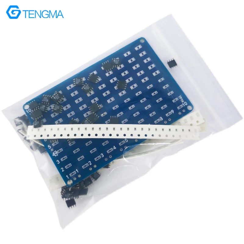 SMD Component Soldering Practice Board STM Training Kit SOP8 Chip 0805/0603 Electronic Process DIY