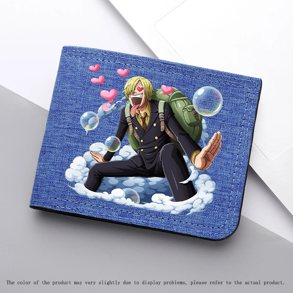 قطعة واحدة شخصية أنيمي سانجي بوا هانكوك محفظة رجالية قصيرة قابلة للطي محمولة محفظة نسائية للعملات المعدنية بطاقة ائتمان شخصية أنيمي هدية متينة