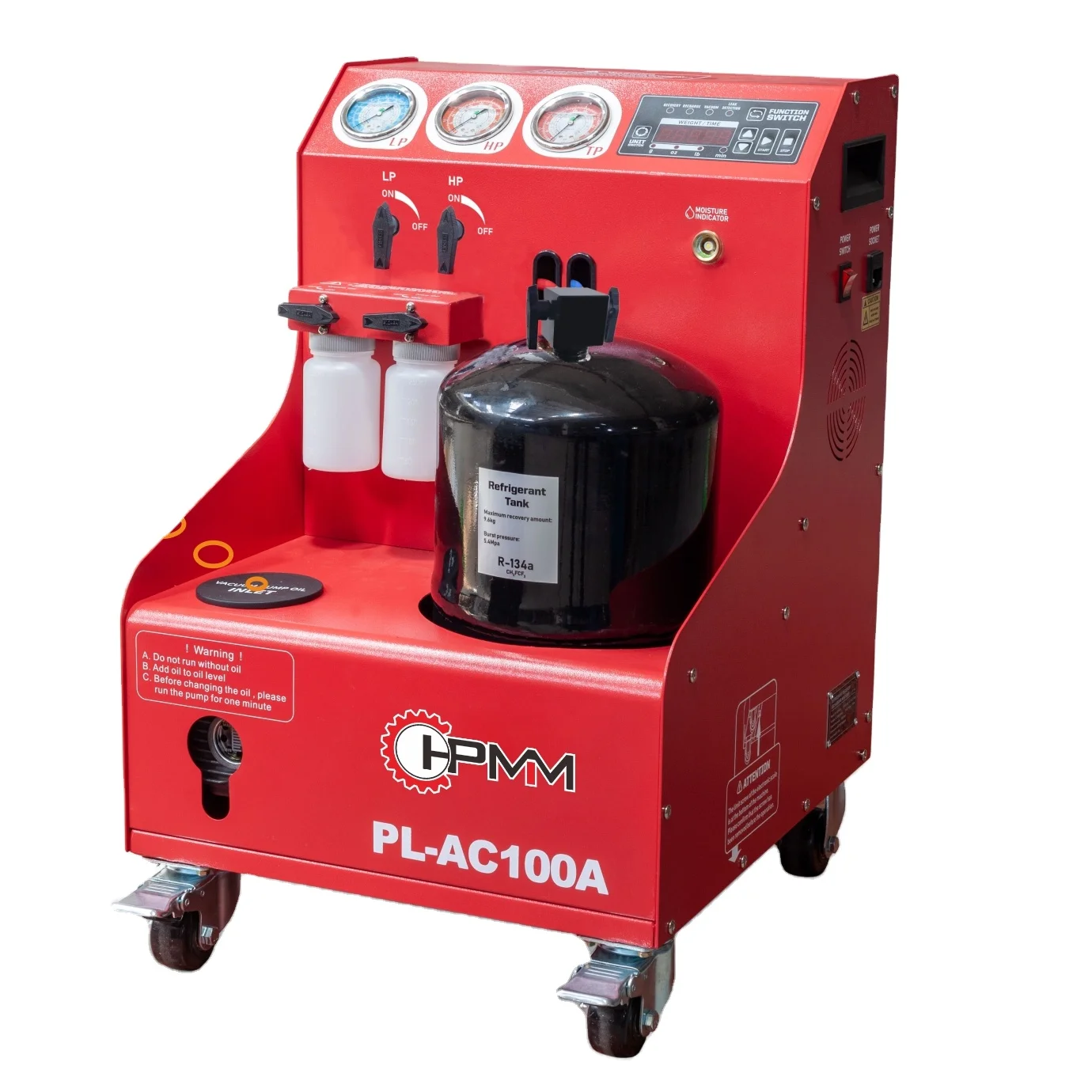 

A/C Recovery Machine Pl-AC100A A/C Recycling and Recharging Machine, Recycling & Recharger R-134A Refrigerant Recovery