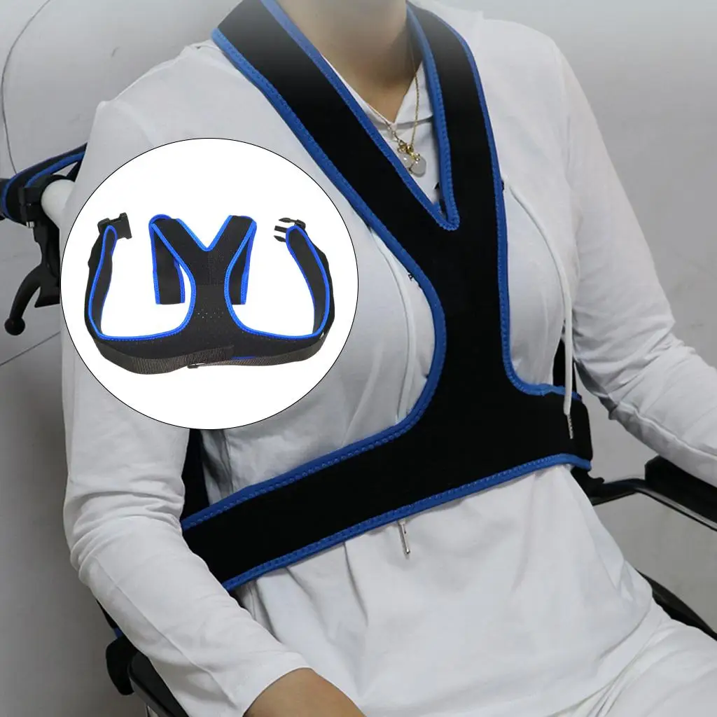 

Non-Slip Keep User Upright Harness Strap Breathable Chest Waist Band Adjustable Harness Restraint for Adult