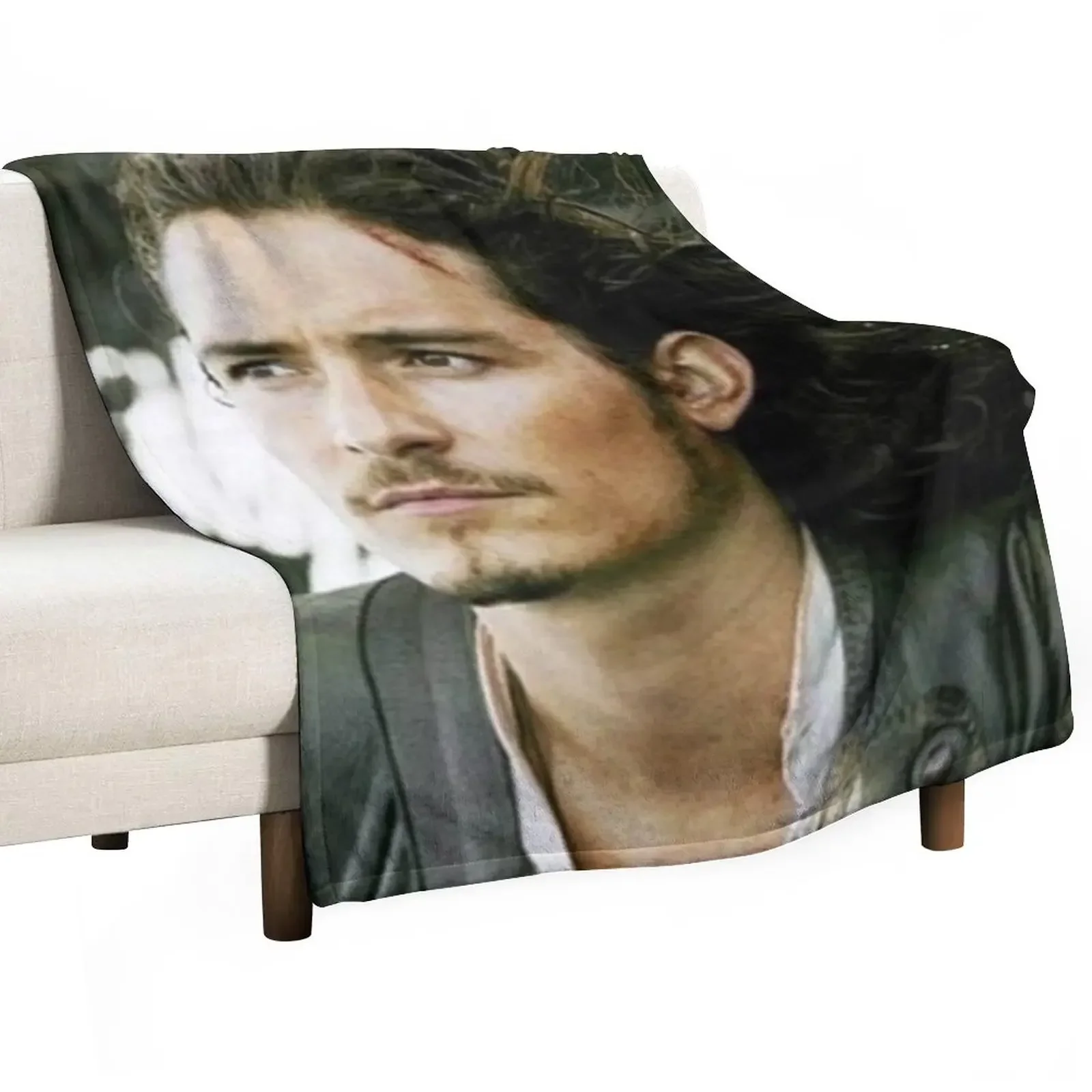 

Orlando Bloom Throw Blanket Comforter bed plaid Luxury Thicken Large Blankets