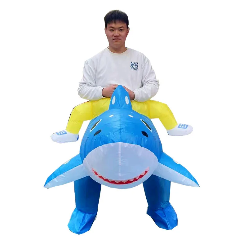 inflate sea animal Cosplay wearable adult animal inflatable shark costume Halloween Adult Walking animal