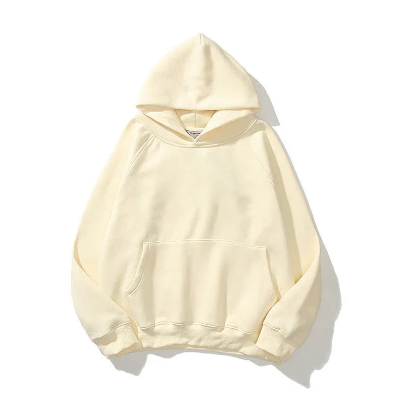 2025 New Men's and Women's Solid Color Pocket Hoodies Sports Fitness Sweatshirts Fashionable Casual Pullovers Multi Color S-3XL