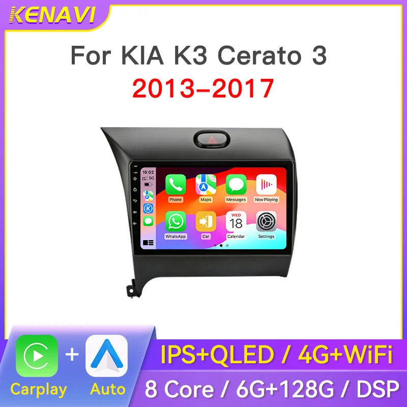 

2 Din Android Car Stereo Radio Multimedia Video Player For Kia K3 Cerato 3 Forte 2013-2017 Navigation GPS Carplay 2 din No DVD
