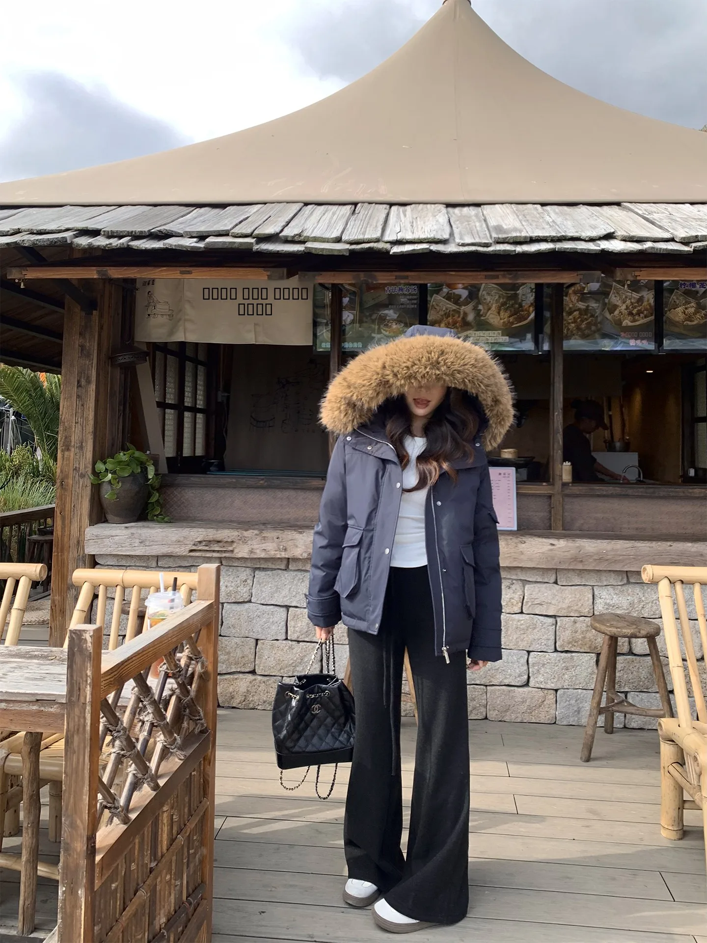 

Брюки женские зимние 2025 из ацетатной шерсти с высокой талией, широкими штанинами, прямого кроя, на подкладке, с эффектом удлинения ног