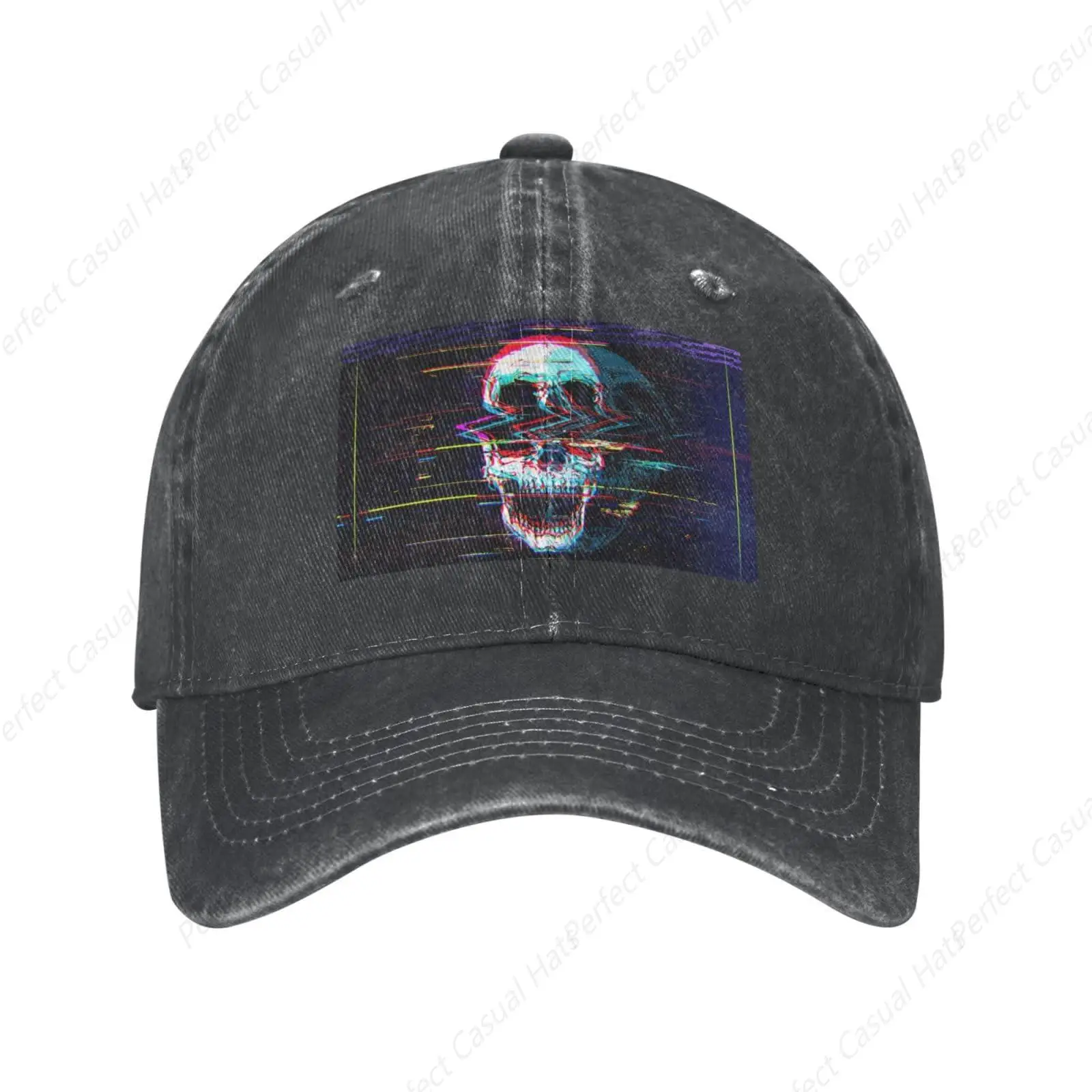 

Hot-Selling Abstract Skulls Printing Halloween Style Cowboy Hat Peaked Caps Baseball Caps Trucker Hat Men Women Fashion Caps