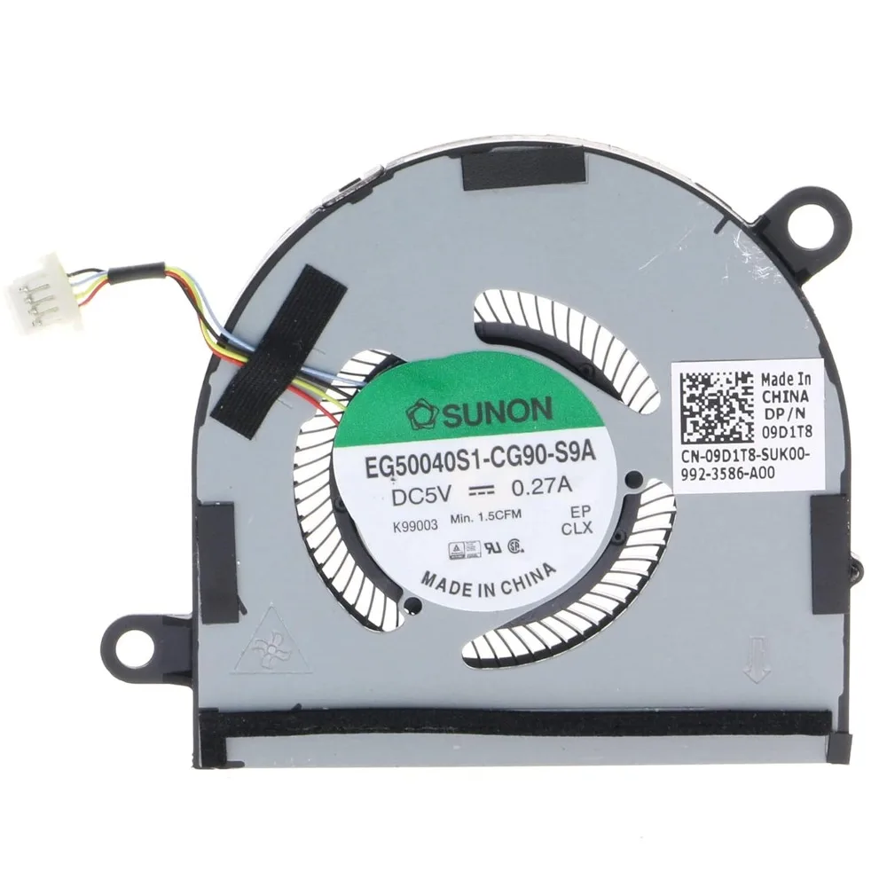Replacement CPU Cooling Fan for Dell Latitude 7400 9410 2-in-1 09D1T8 9D1T8 DC28000M3SL EG50040S1-CG90-S9A