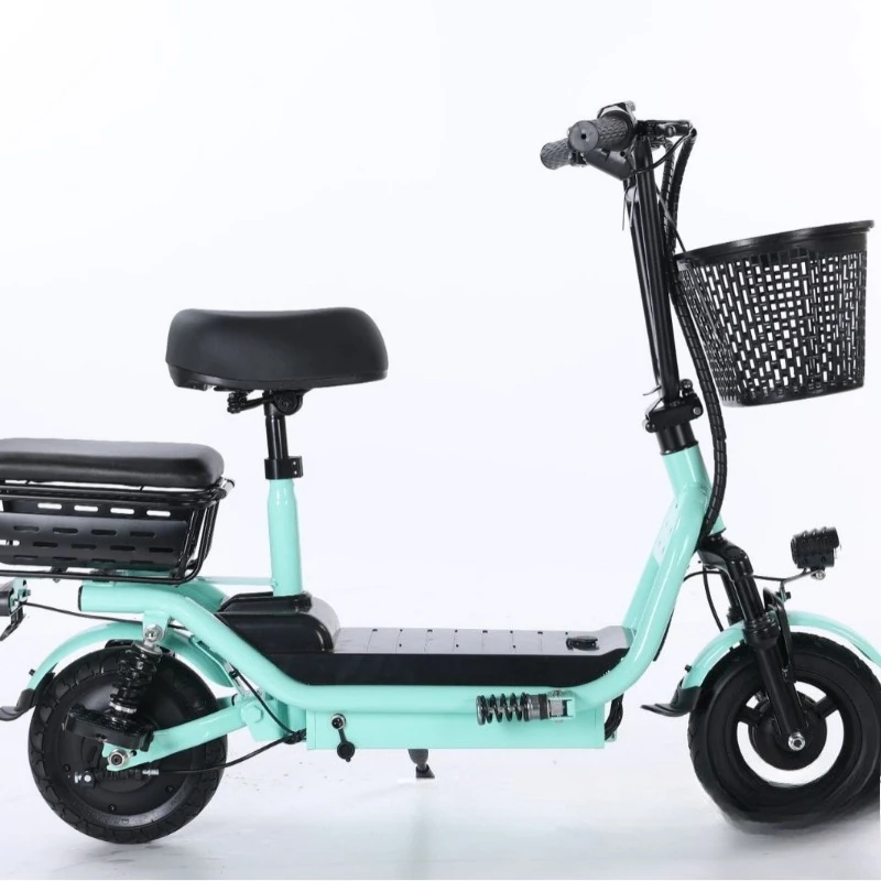 48V transportation electric vehicle small skateboard electric vehicle front basket rear basket commuting with baby small lithium