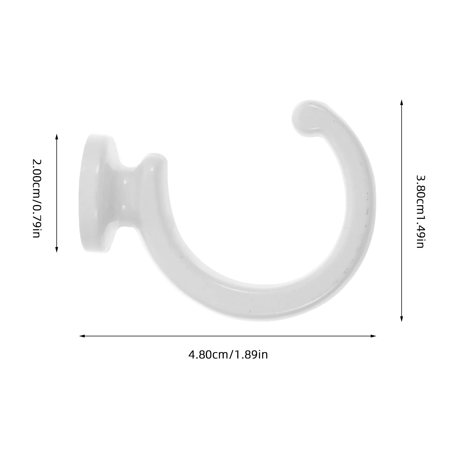 1 Set Zinc Alloy Wall Hooks Solid Color Multi-Purpose Curtain Tieback For Towels Bags Keys Indoor Decoration Drapery Holdbacks