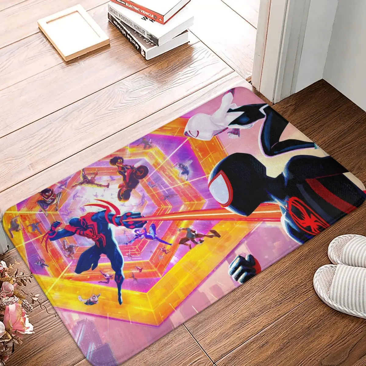 Go Go Anti-Slip Doormat Kitchen Mat Marvel Spider Man Hallway Carpet Welcome Rug Bedroom Decor