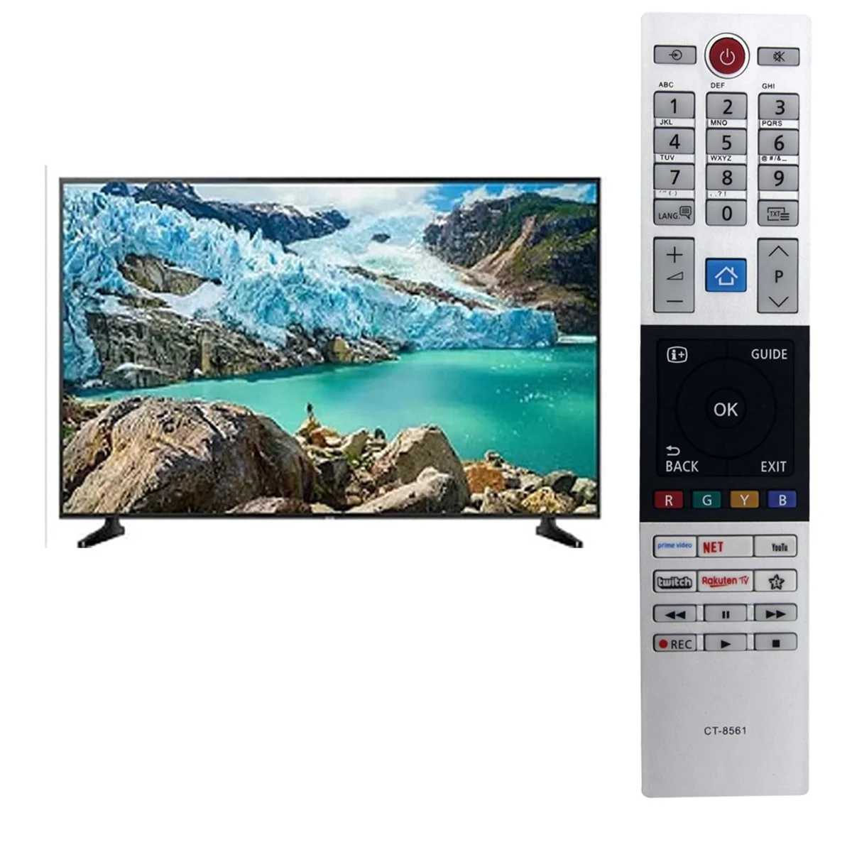 Télécommande de remplacement CT-8561 pour télécommande TV LED intelligente TOWinterBA