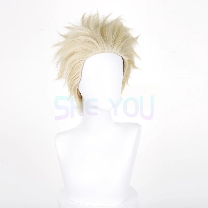 Anime The Fragrant Flower Blooms with Dignity Rintaro Tsumugi Cosplay Wig Ear Clips Kaoru Hana wa Rin to Saku Blonde Hair Party