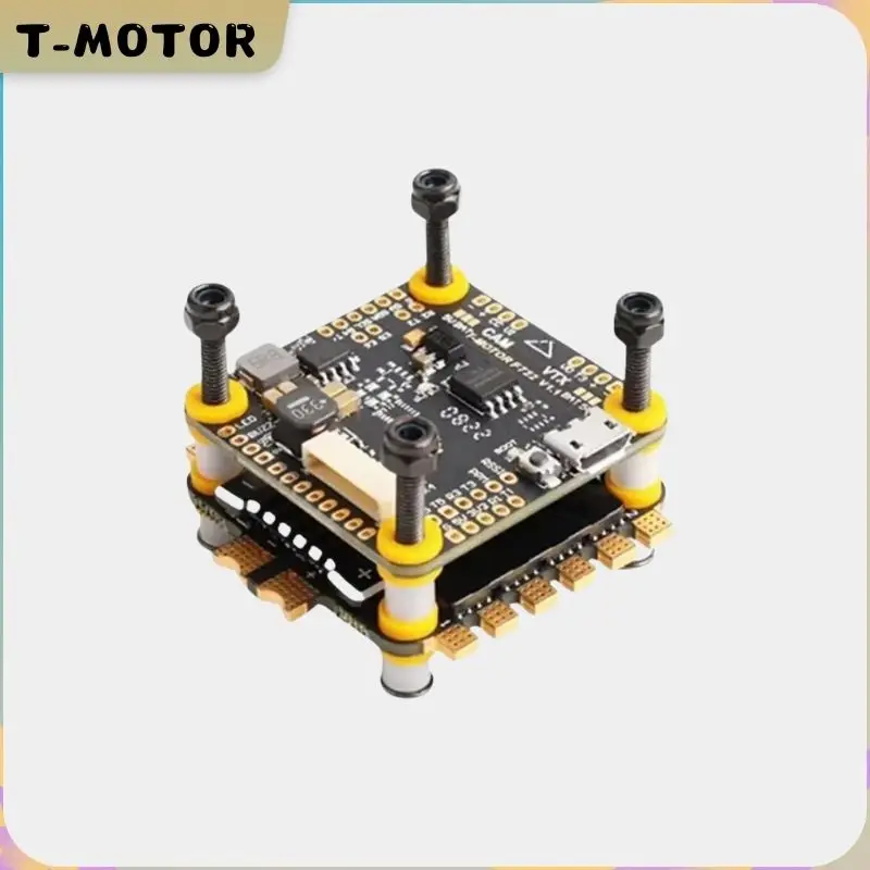 T-MOTOR Nouveau F7 HD Stack F7 722 HD Contrôleur de Vol W/BMI270 + F55A Pro II 3-6S 4 en 1 Blheli_32 Brushless ESC RC FPV Racing Drone