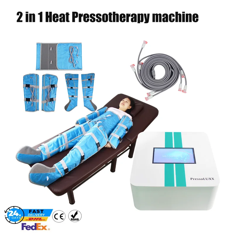 NEW 2 IN 1 Air Pressure Body Slimming Machine Weight Loss Lymphatic Drainage heating Pressotherapy Body Massage for Salon