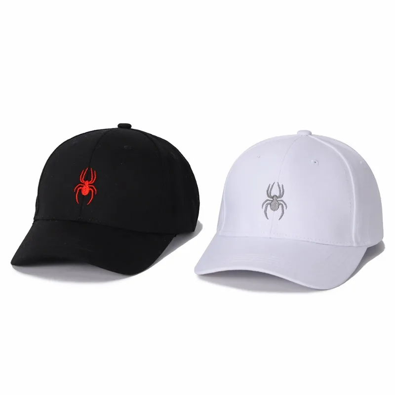 

Summer Sunscreen Baseball Hat Korean Edition Casual Duck Tongue Hat Spider Embroidery Big Head Circumference Sunshade Hat