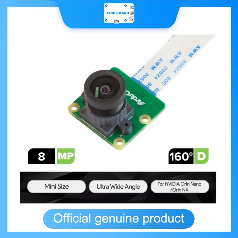 Arducam IMX219 8MP Wide-Angle Camera Module for NVIDIA Jetson Orin Series, Mini FPC Plug & Play, 2/4-Lane MIPI